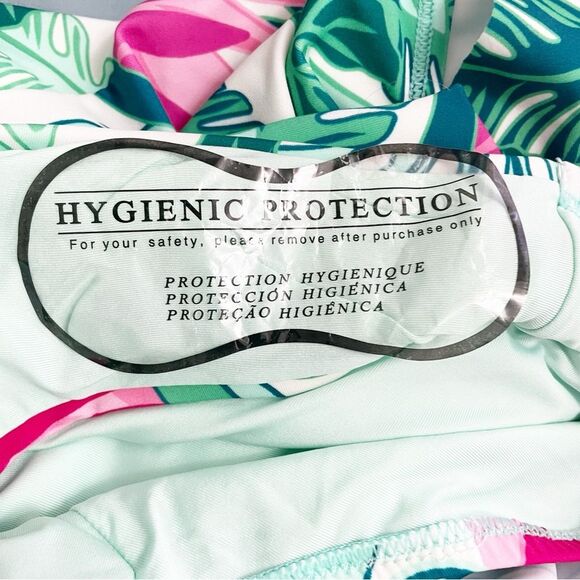 NWT Matilda Jane Palm Tree Paradise One-Piece Ruffle Swimsuit Women’s Size Small - Picture 11 of 16